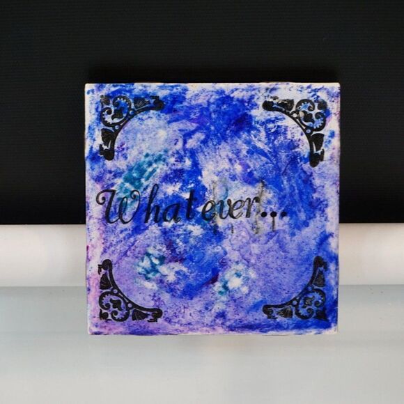 Novelty Coasters With Adult Funny Saying Ceramic Coaster Set Of 4 Made In USA - Picture 4 of 9